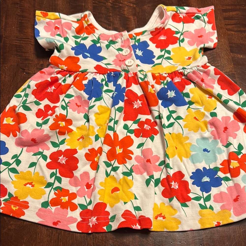Hanna Anderso Floral Kids Dress - Multicolor